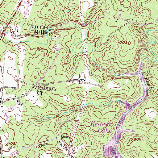 Topographic Map of Crystal Falls, SC