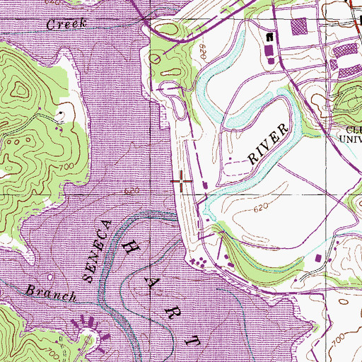 Topographic Map of East Beach, SC