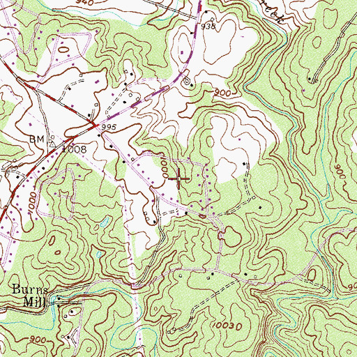 Topographic Map of Eastcliff, SC