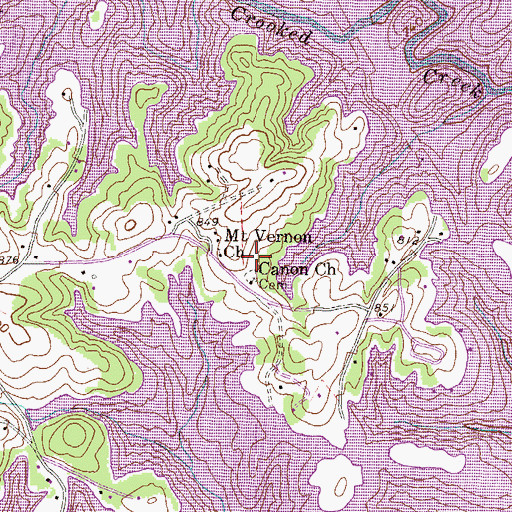 Topographic Map of Fairview School (historical), SC