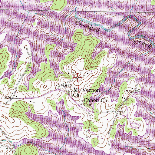 Topographic Map of Fairview Shores, SC