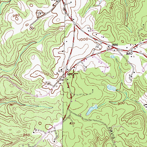 Topographic Map of Fernwood Acres, SC