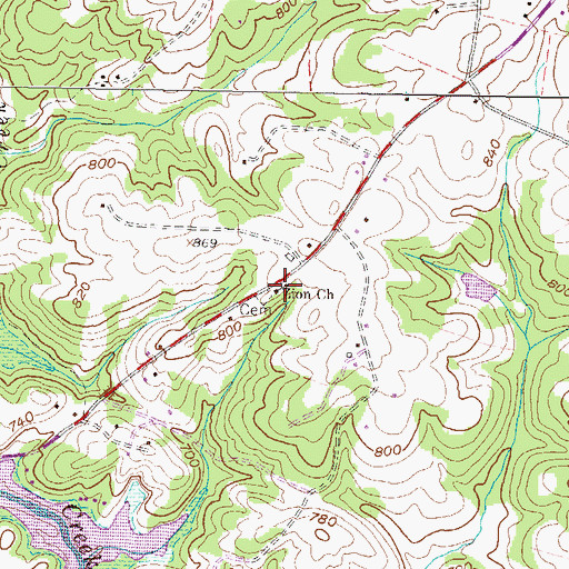 Topographic Map of Friendship School Number 2 (historical), SC