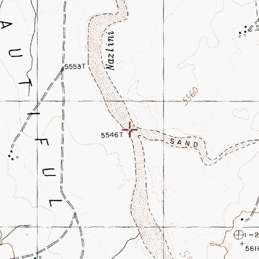 Topographic Map of Three Turkey Canyon, AZ