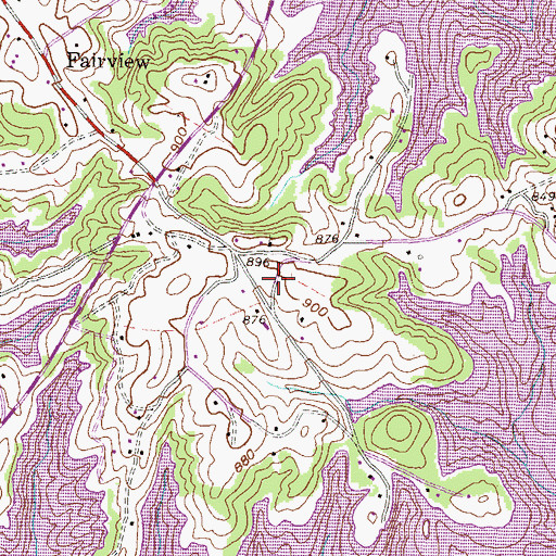 Topographic Map of George Martin Acres, SC