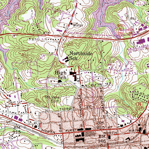 Topographic Map of Gignillial Park Elementary School, SC