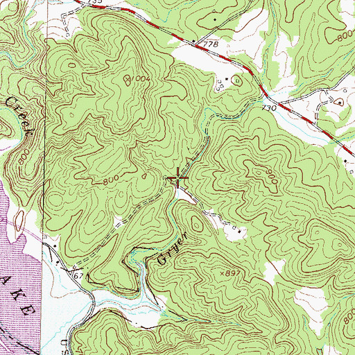 Topographic Map of Humphreys Mill (historical), SC