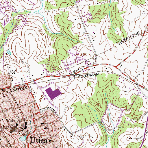 Topographic Map of Jordonia, SC