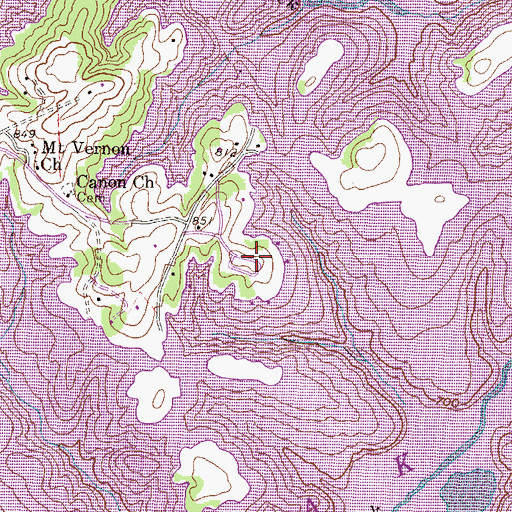 Topographic Map of Keowee Haven, SC