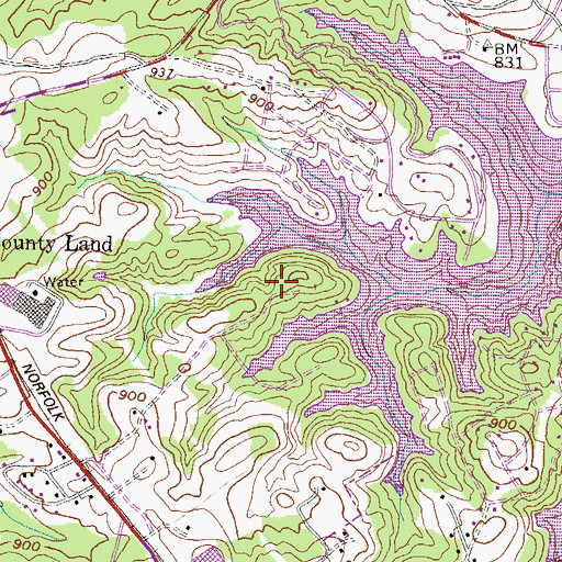 Topographic Map of Keowee Plantation, SC