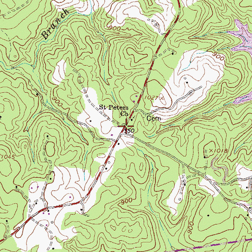 Topographic Map of Keowee School (historical), SC