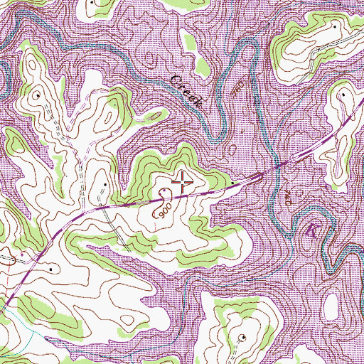 Topographic Map of Knoll Wood Manor, SC