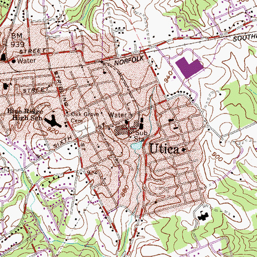 Topographic Map of Lonsdale Mill, SC
