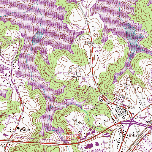 Topographic Map of Loran Point, SC