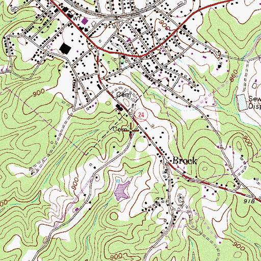 Topographic Map of Saint Matthew Baptist Church, SC