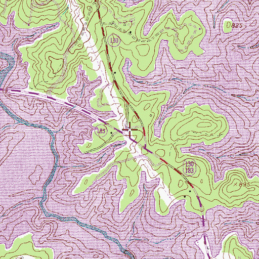 Topographic Map of Mount Sinai Church (historical), SC