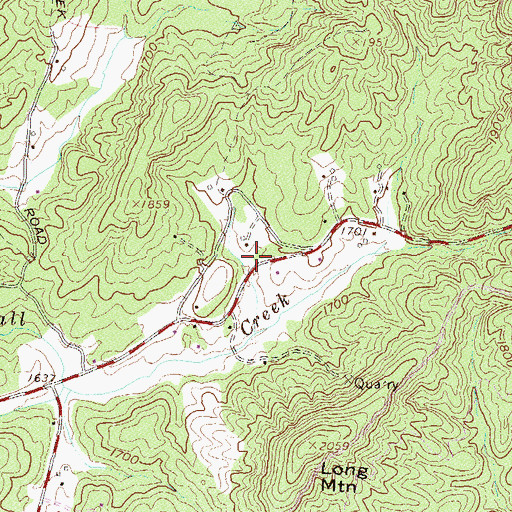 Topographic Map of Poplar Springs School (historical), SC