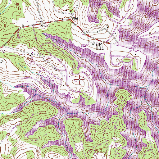 Topographic Map of Port Santorini, SC