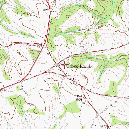 Topographic Map of Providence Church, SC