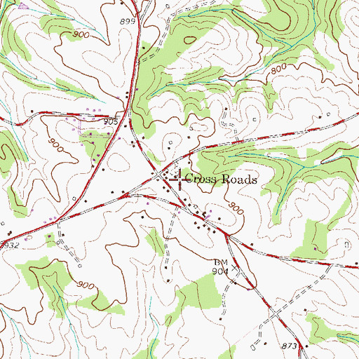 Topographic Map of Providence School (historical), SC