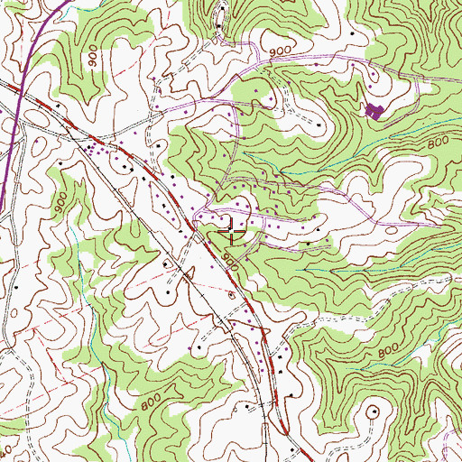 Topographic Map of Rackley, SC