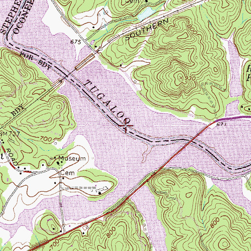 Topographic Map of Ramsey Ferry (historical), SC
