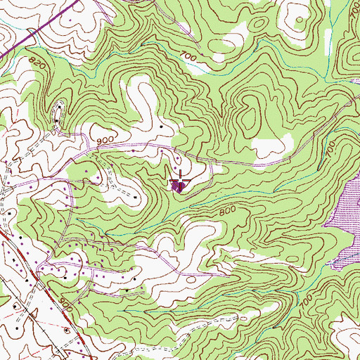 Topographic Map of Ravenel Elementary School, SC
