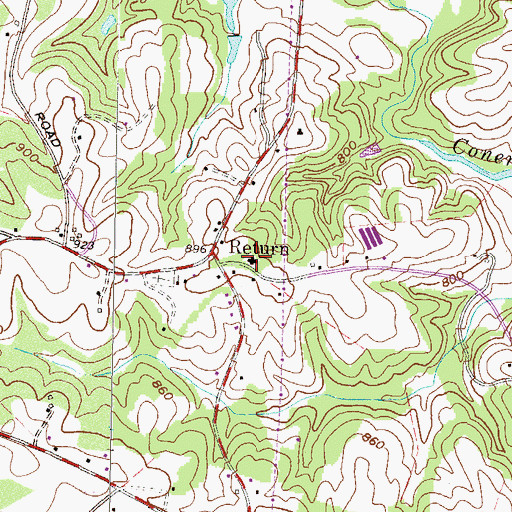 Topographic Map of Return School (historical), SC
