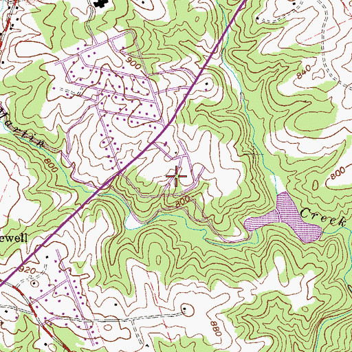 Topographic Map of Ridgeview, SC