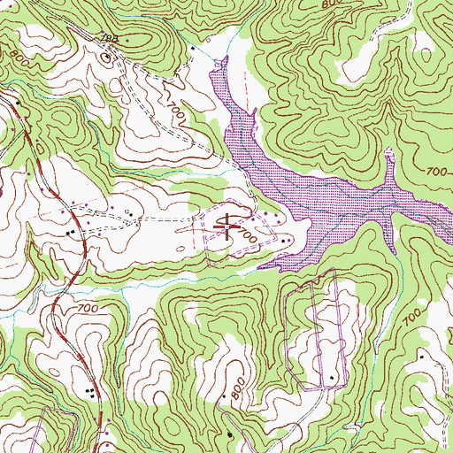 Topographic Map of Seneca Landing, SC