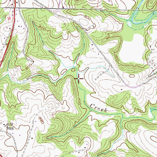 Topographic Map of Snow Creek School (historical), SC