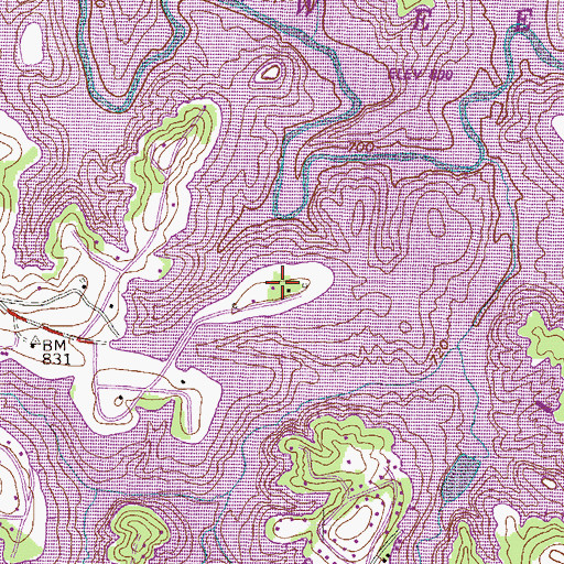 Topographic Map of South Cove, SC