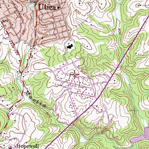Topographic Map of Southern Meadows, SC