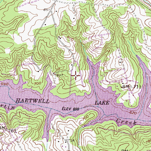 Topographic Map of Spring Valley, SC