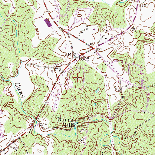 Topographic Map of Springdale, SC