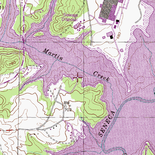 Topographic Map of Swaneys Landing, SC