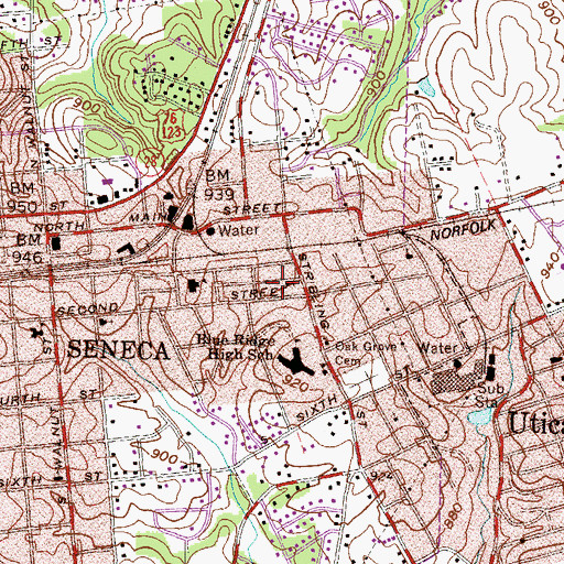Topographic Map of Tabernacle Holiness Church (historical), SC