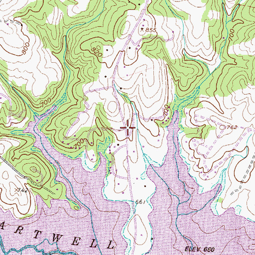 Topographic Map of Tokeena Point, SC