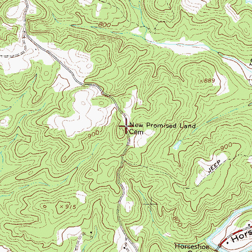 Topographic Map of Toxaway Church (historical), SC
