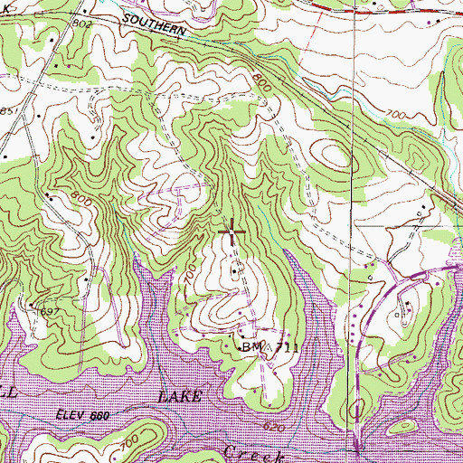 Topographic Map of Valley View, SC