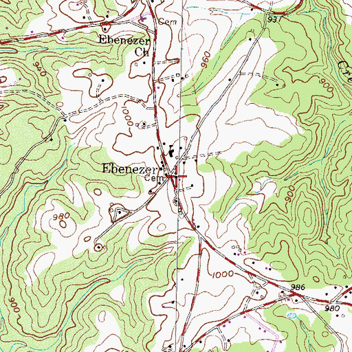 Topographic Map of Welcome Wesleyan Church, SC