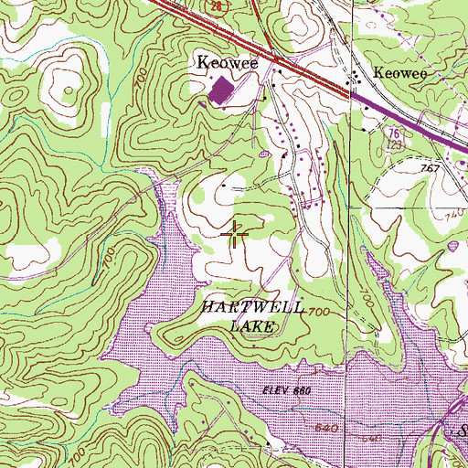 Topographic Map of Wexford, SC