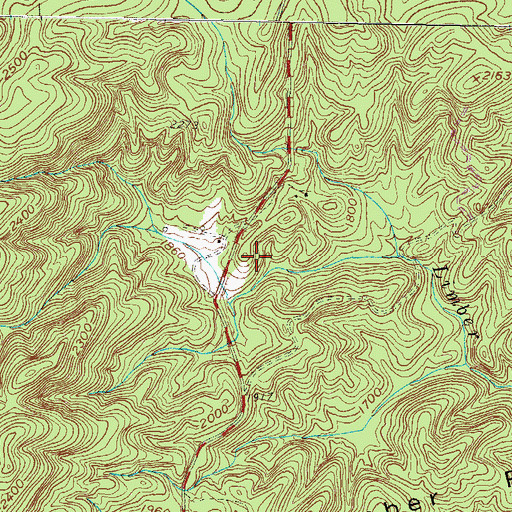 Topographic Map of Whitewater Church (historical), SC