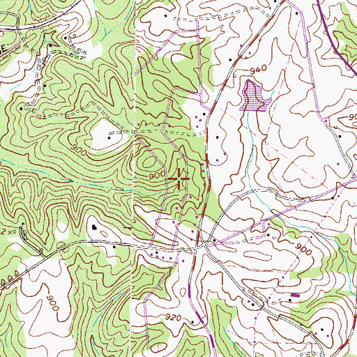 Topographic Map of Woodland Acres, SC