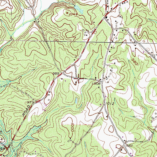 Topographic Map of Zion School (historical), SC