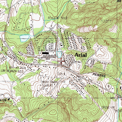 Topographic Map of Apostolic Church of the Lord Jesus, SC