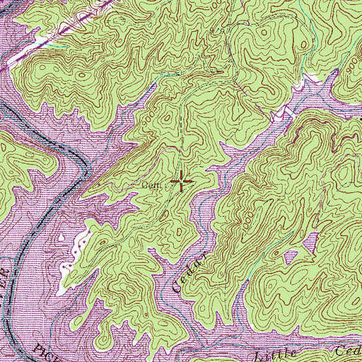 Topographic Map of Bethel Baptist Church (historical), SC