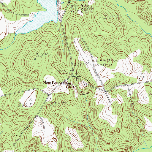 Topographic Map of Brights Station School (historical), SC