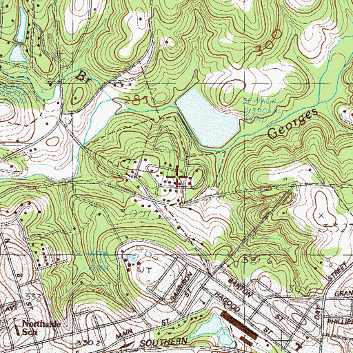 Topographic Map of Canaan Land, SC
