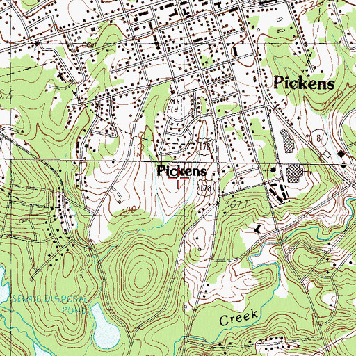 Topographic Map of Cannon Memorial Hospital, SC